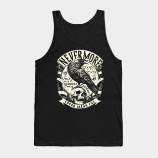 Edgar Allan Poe Nevermore Quoth The Raven Tank Top